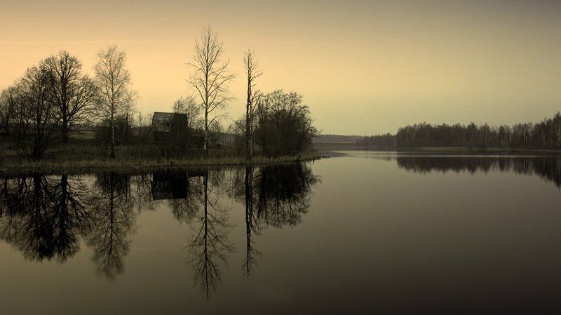 вечер,озеро,тишина,какушкино Здесь всё замерло до утра...photo preview