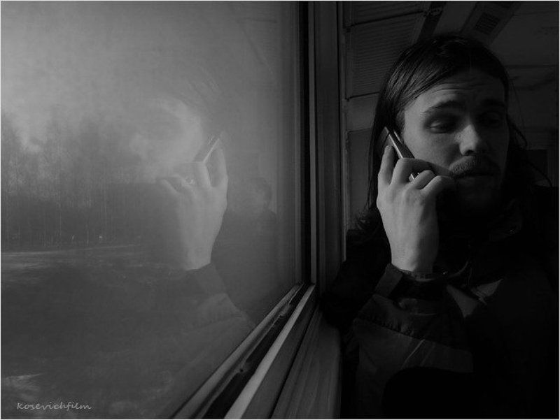 портрет,ч\\б электричкаphoto preview