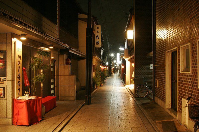 гион, япония, улица, ночь, киото Гион. Киотоphoto preview