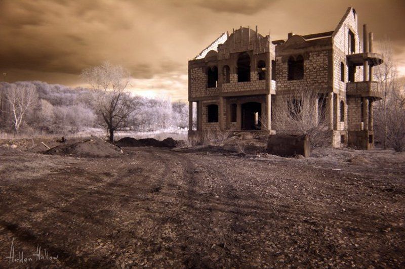 infra-red, природа, дом, сюрреализм Дом, который построил Джекphoto preview