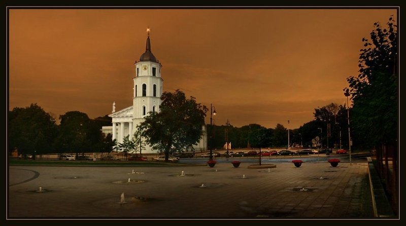 вильнюс Вечерний городphoto preview