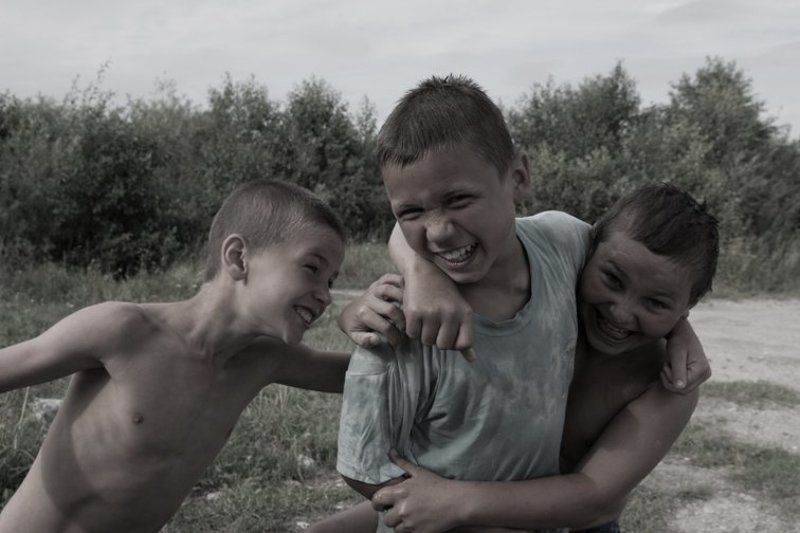 река, мальчишки, купание, калининград После купания...photo preview