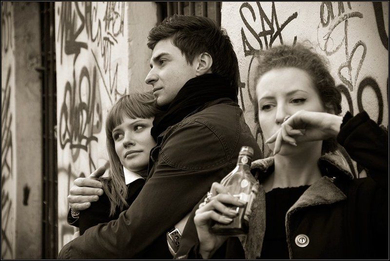 город, москва, любовь, одиночество, весна, девушка Переломphoto preview