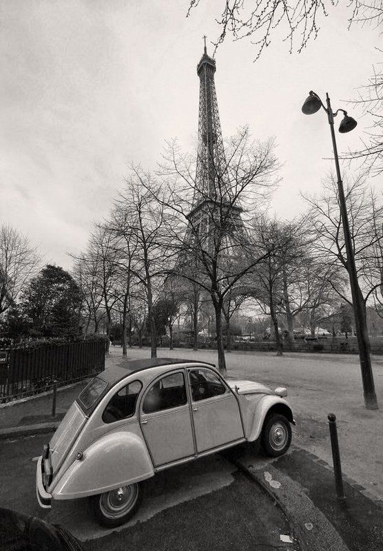 париж, эйфелева, башня, ситроен Deux parisien фото превью