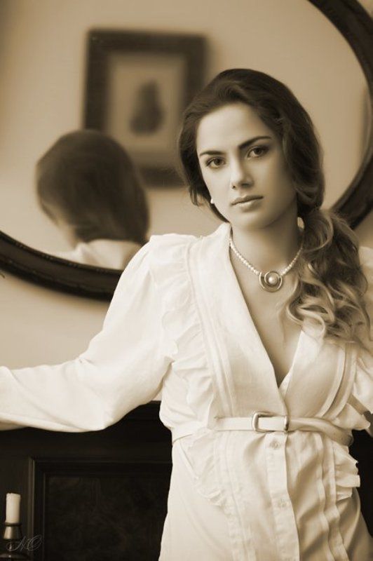 девушка ретро Княжна Аврора на отдыхе в имении графа Паскевича фото превью