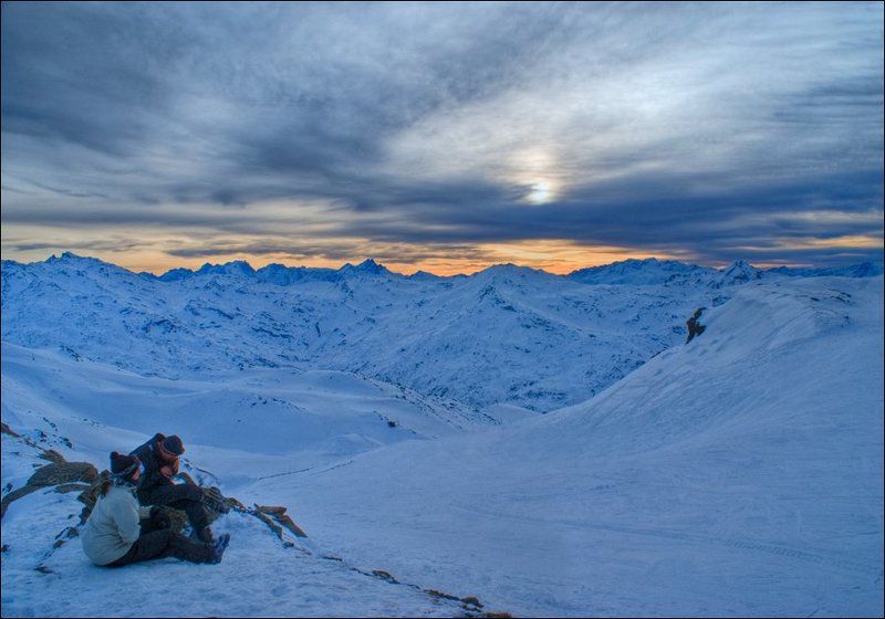 франция, альпы, закат [провожать солнце]photo preview