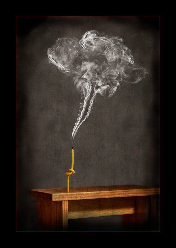 свеча, мысли, сьемка дыма Запутанные мыслиphoto preview