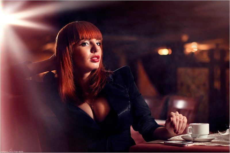 девушка, кафе, ресторан photo preview