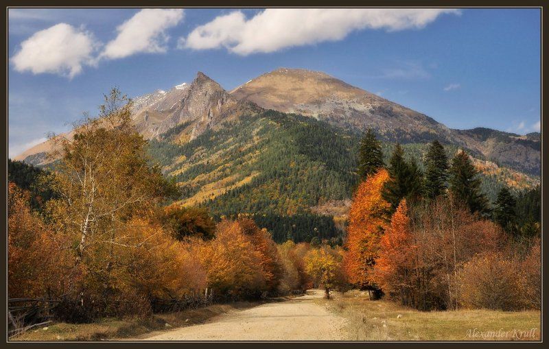 кавказ, кчр, загедан, закан Осень в долине Загедан.photo preview