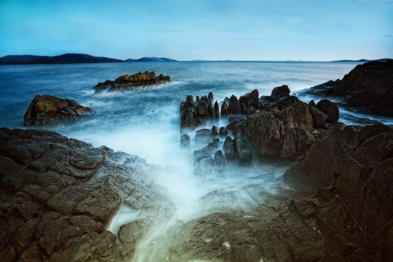 вечер, море, скалы photo preview