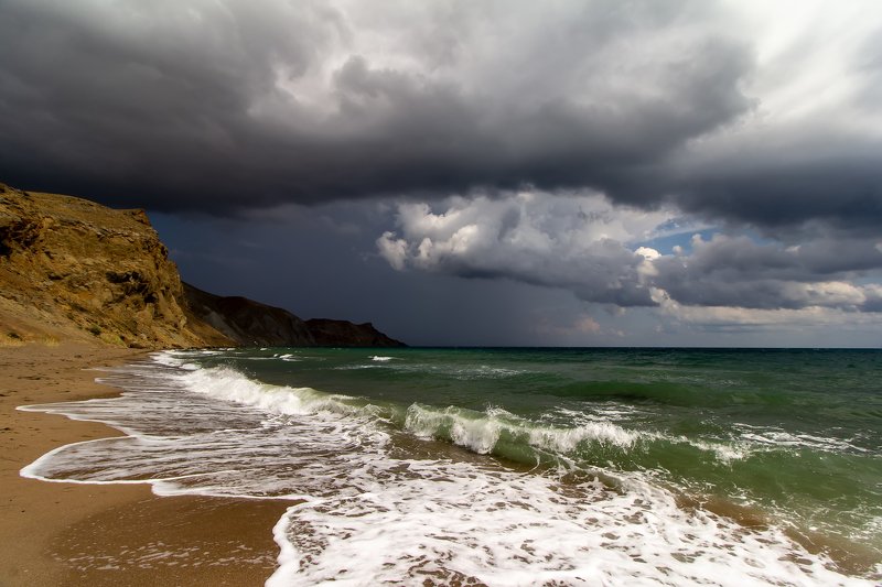 море, бухта, тихая, крым, непогода Тихая бухта... фото превью