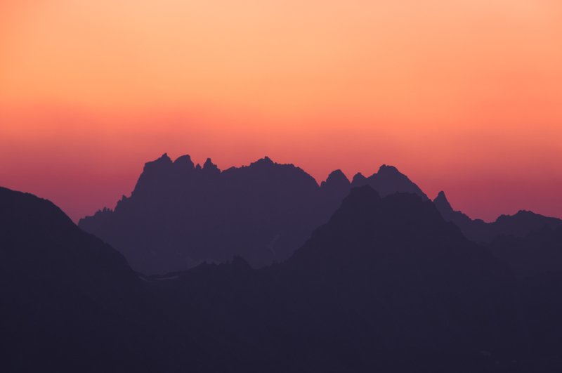 горы, закат, пейзаж, природа родного края, mountains, landscape, sunset Закат в горах. фото превью