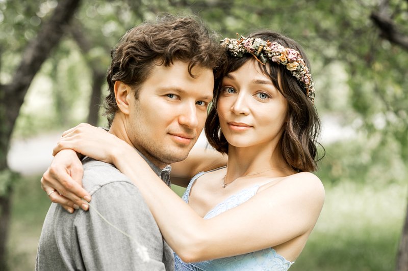 портрет, девушка, парень, красивые, красивая, лето, красота, пара, любовь, лавстори Алёна и Михаилphoto preview
