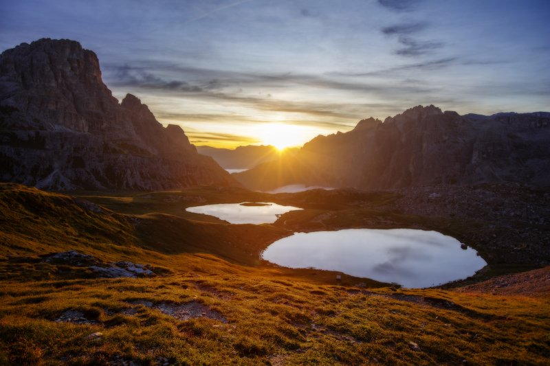dolomites, italy, италия, доломитовые горы, альпы Sunny lakesphoto preview