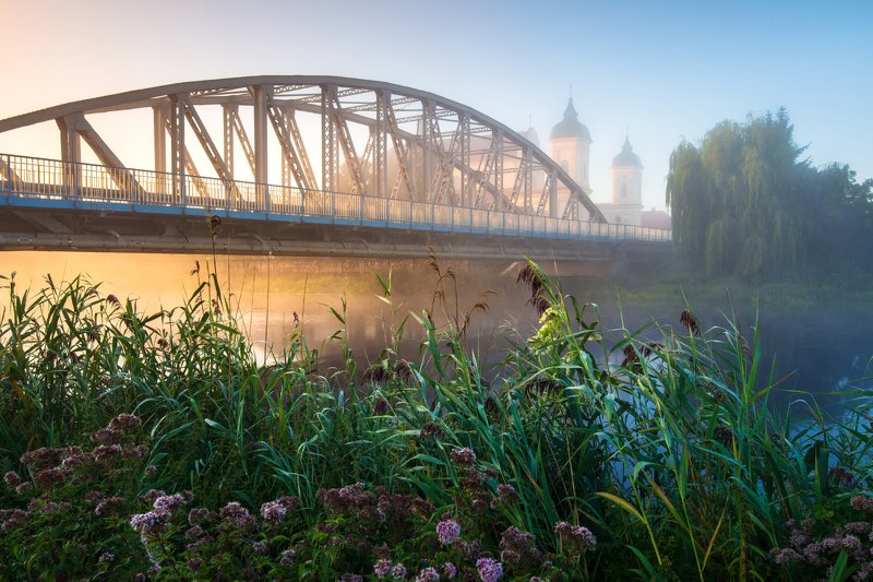 tykocin, podlasie, podlaskie, narew, mgła, morning, city, landscape, krajobraz, canon, 6d, rydzewski, poland, bridge, Tykocinphoto preview