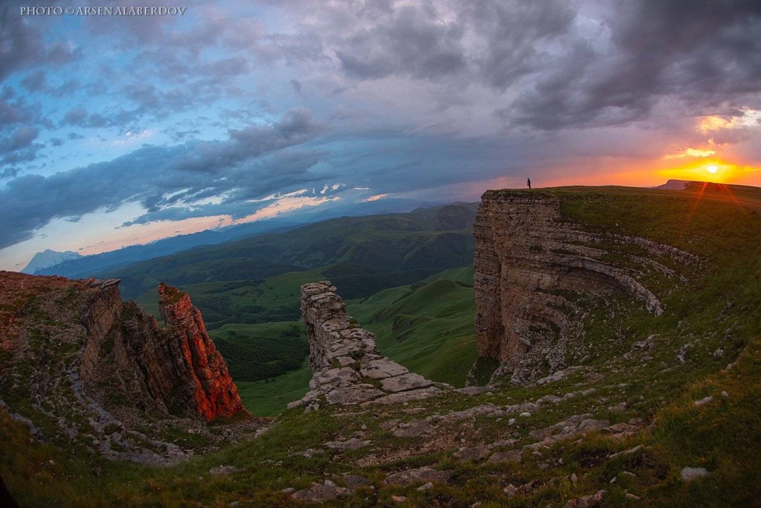 эльбрус, бермамыт, гора, рассвет, небо, плато, облака, утро, закат, фишай, панорама, Арсен Алабердов