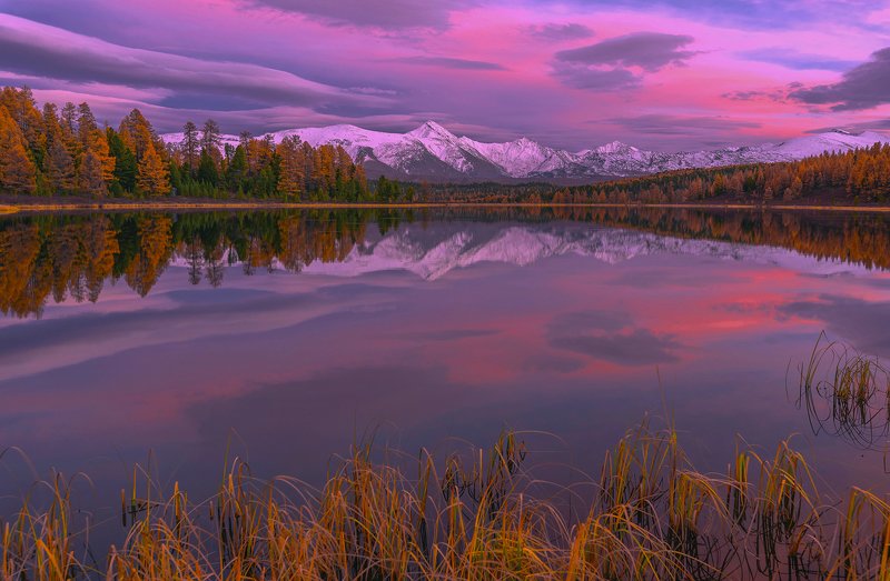 киделю, алтай, осень, закат, Закатный Киделюphoto preview