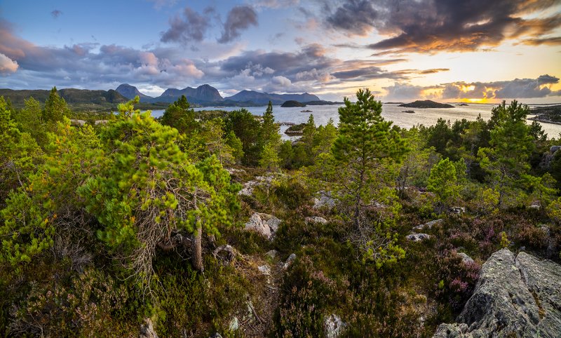 норвегия, закат Северphoto preview