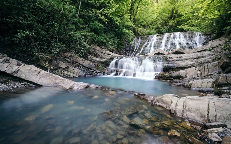 сочи, водопад, waterfall, sochi Змейковские водопадыphoto preview