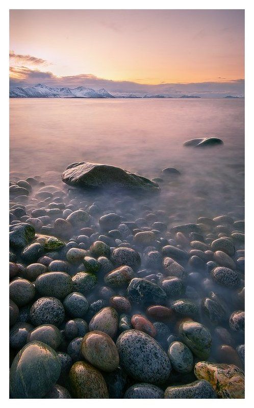 камни, сумерки, вечер, берег, По каменистому берегу..photo preview