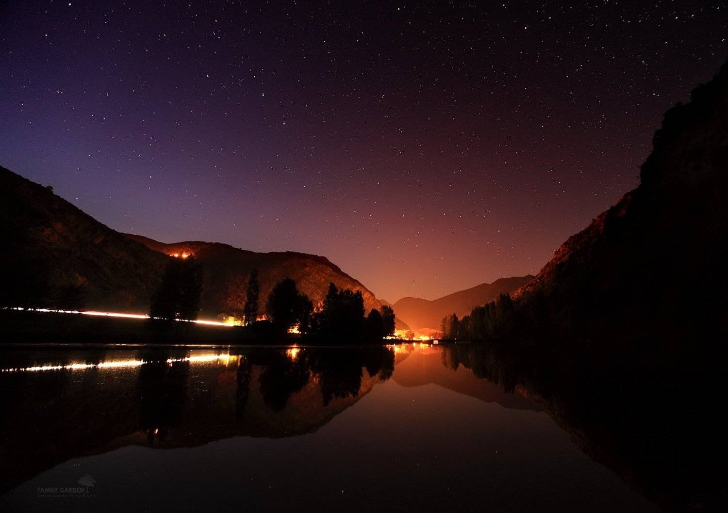 Canon EF 16-35 mm f/2.8L USM, Canon EOS 5D Mark II, Family garden, lake, Lake Sant Maurici, night, sant maurici, Spain, stars, Vint26, Zaporozhenko vitaly & julia, Запороженко Виталий и Юлия