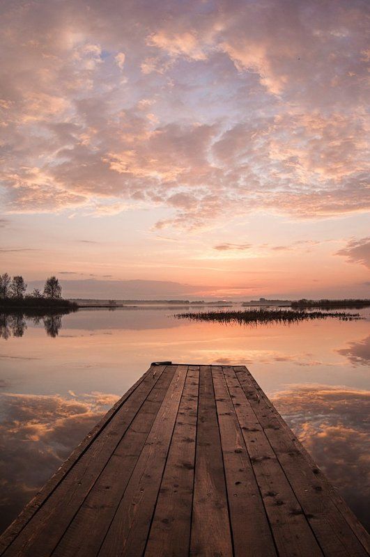 мосток, вода, рассвет, восход, утро, река, волга Мосток к рассветуphoto preview