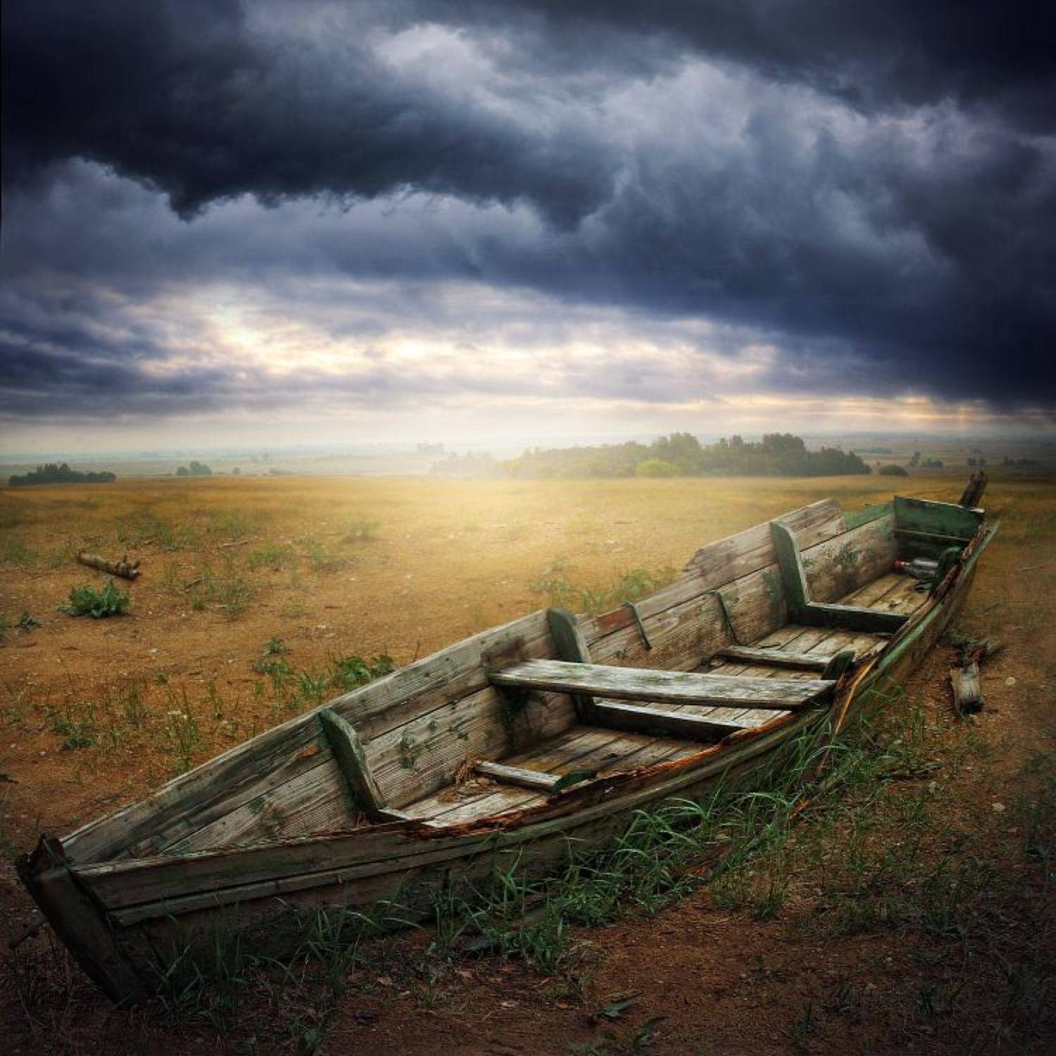 lithuania, oblivion, boat, cracked, wood, landscape, nature, light, alone, Artiom