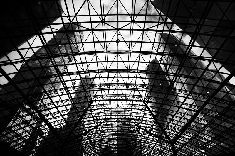 город, архитектура, чб, монохром  Ghost in the Shellphoto preview