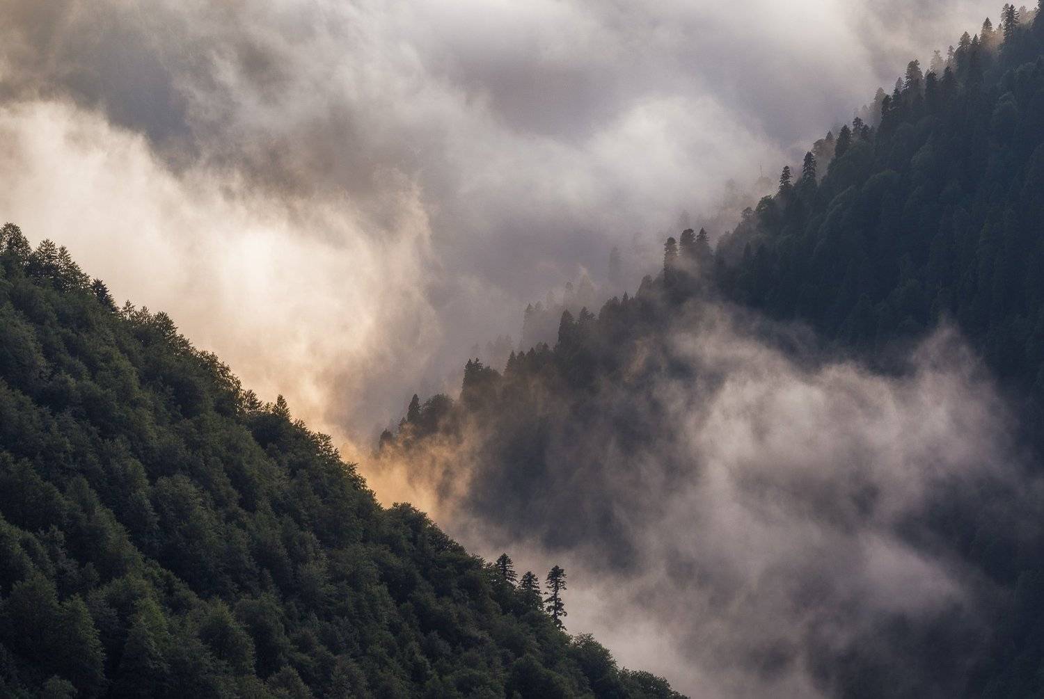 сочи, горы, пейзаж, красная поляна, бзерпский карниз, горы, лето, облака, Сергей Шабанов