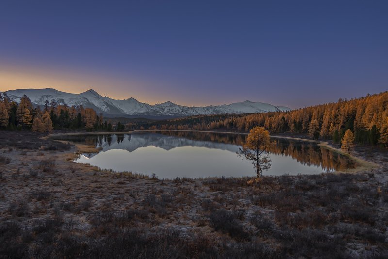 алтай,горный алтай, осень, рассвет, киделю Рассветный Киделюphoto preview