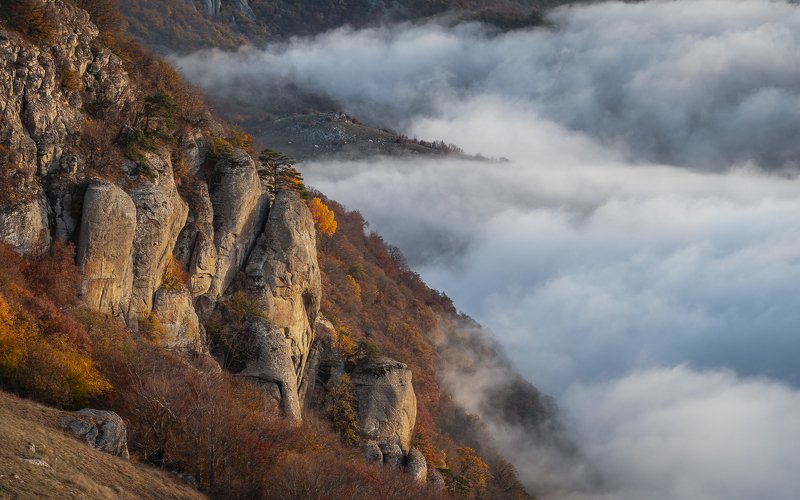 крым, утро, демерджи, рассвет, горы, алушта, лучистое, crimea Утренний этюд Крымских горphoto preview