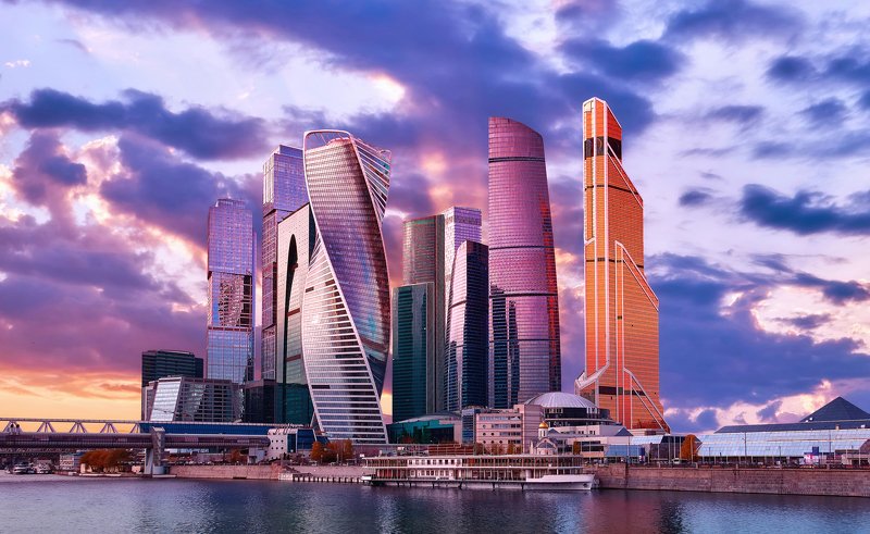 москва - сити На закате дня...photo preview