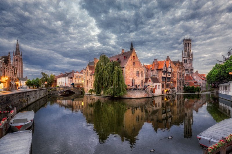 брюгге, бельгия, утро, brugge, bruges, belgique, belgien Брюгге, утроphoto preview