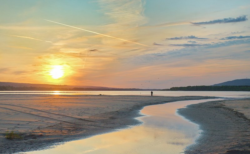 утро, рассвет, восход, волга Утром на Волгеphoto preview