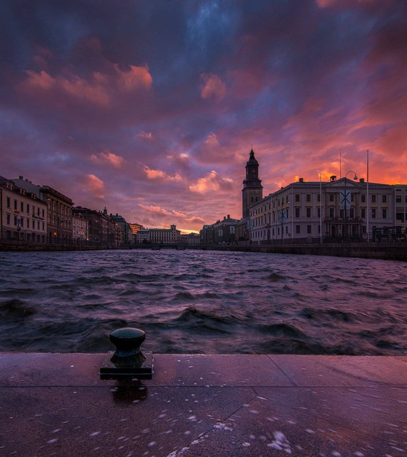 Закат в Гётеборге. Автор: Дмитрий Бойко швеция, город, панорама, вечер, Дмитрий Бойко