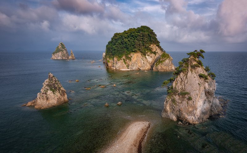 приморский край море солнце рассвет владивосток заповедник скалы ***photo preview