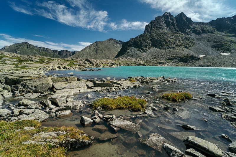 алтай, горы, поход, озеро В горах Алтаяphoto preview