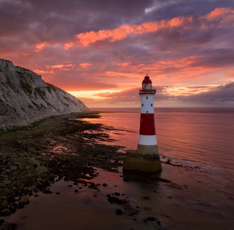 england, lighthouse, beachy head lighthouse, англия, маяк Beachy Head lighthousephoto preview