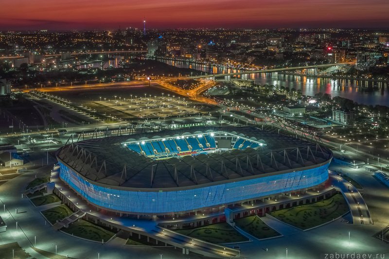 россия, ростов-на-дону, ростов, дон, стадион, футбол, осень, вечер, закат, дрон, квадрокоптер Ростов Аренаphoto preview