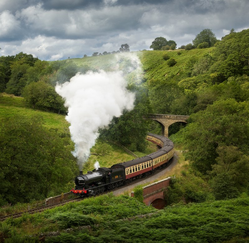 england, steam train, англия, паровоз, north yorkshire England. North Yorkshirephoto preview