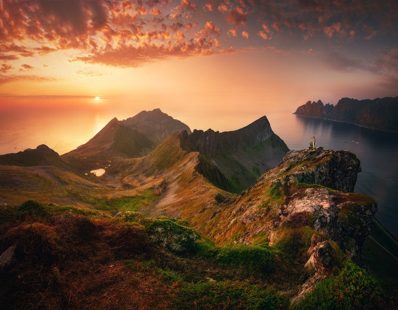 Norway, sunset, landscape Northern Norwayphoto preview