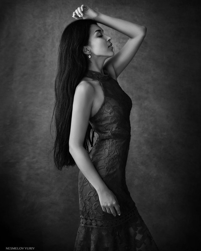 girl, portrait, art, девушка, портрет, черно-белое, blackandwhite photo preview