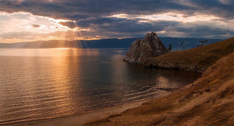 озеро, байкал, сибирь, закат, природа, пейзаж, ***photo preview