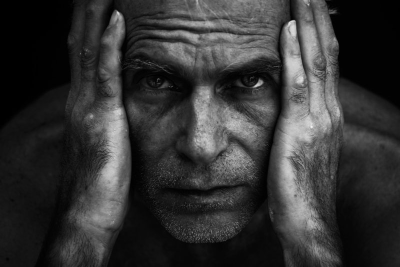 Man in Black and Whitephoto preview