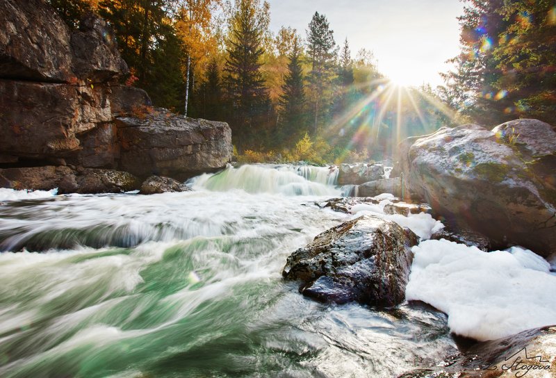 река, утро, солнце Утро на рекеphoto preview