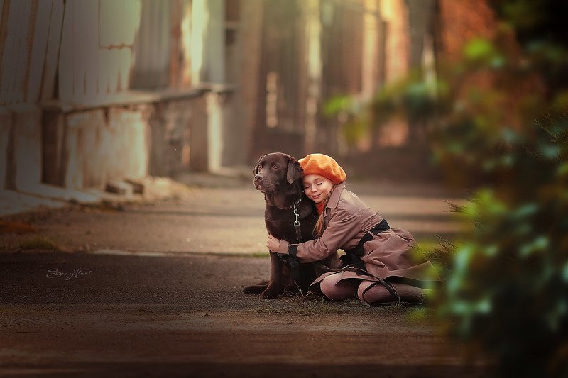 дети, дружба, винтаж, осень, sunny vikki Дружбаphoto preview