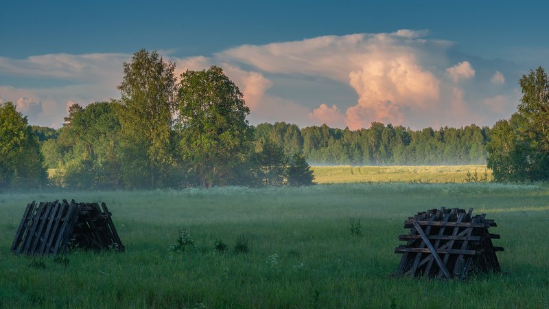 вологодчина,север,лето,вечер По дороге...photo preview