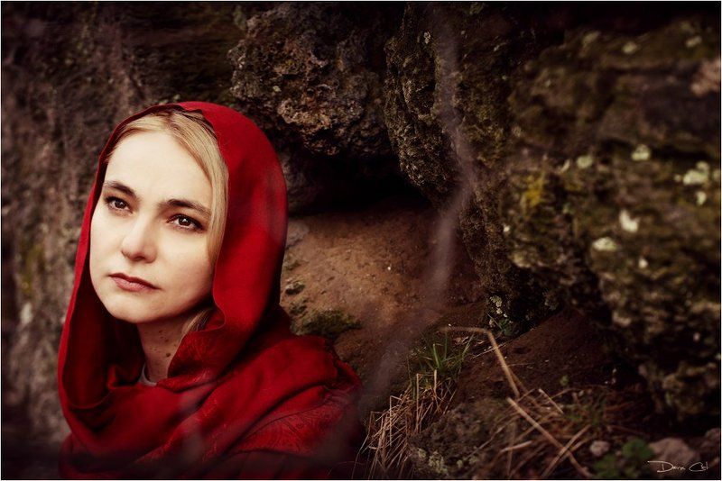 портрет, девушка, анна, siren, беркоз, красный, платок Annaphoto preview