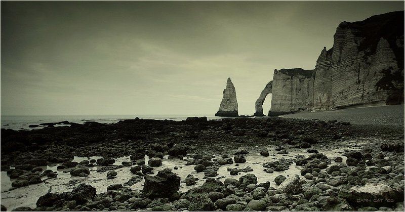 франция, этрета, скалы, море, камни На краю земли..photo preview