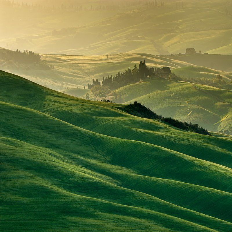 tuscany. тоскана, туман, волны,fog, mist, waves Sole dell mattinophoto preview